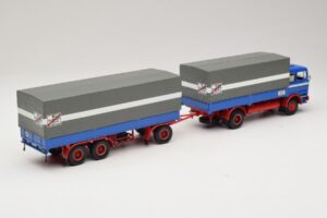 Mercedes LP1620 Pritschenzug Fern Schnell Gut Minichamps 1:43 499034820 Metal - imaginea 2 din 6