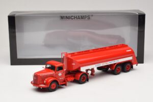 Mercedes LS315 Tanksattelzug Esso Minichamps 1:43 499034770 Metal - imaginea 6 din 6
