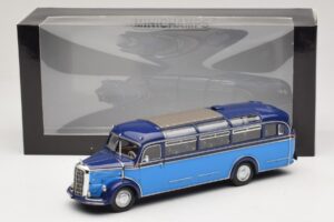 Mercedes O 3500 Autobuz Albastru Deschis Albastru Închis Minichamps 1:43 439360011 Metal - imaginea 6 din 6