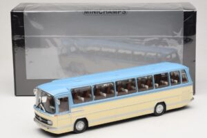 Mercedes O302 Albastru Crem Minichamps 1:43 439035181 Metal - imaginea 6 din 6