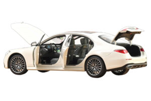 Mercedes S-Class W223 AMG Line Alb Norev 1:18 183807 Metal - imaginea 2 din 3