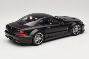 Mercedes SL65 AMG R230 Black Series Matt Black Minichamps 1:18 100038121 Metal - imaginea 3 din 8