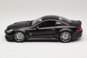 Mercedes SL65 AMG R230 Black Series Matt Black Minichamps 1:18 100038121 Metal - imaginea 4 din 8