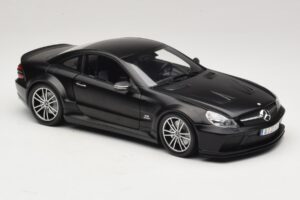 Mercedes SL65 AMG R230 Black Series Matt Black Minichamps 1:18 100038121 Metal - imaginea 6 din 8