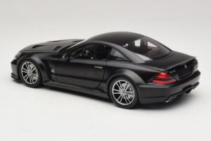 Mercedes SL65 AMG R230 Black Series Matt Black Minichamps 1:18 100038121 Metal - imaginea 7 din 8