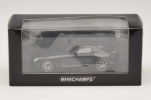 Mercedes SLS AMG C197 Black Series Negru Metalizat Minichamps 1:43 437033020 Metal - imaginea 4 din 4