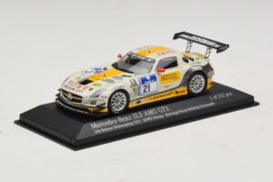Mercedes SLS AMG GT3 #21 Rowe Racing Hartung / Heyer Nurburgring 24 Hours 2013 Minichamps 1:43 410133221 Metal - imaginea 2 din 4