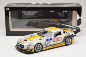 Mercedes SLS AMG GT3 #22 Graf / Jager Rowe Racing 24 Hours of Nurburgring 2013 Minichamps 1:18 151133122 Metal - imaginea 6 din 6