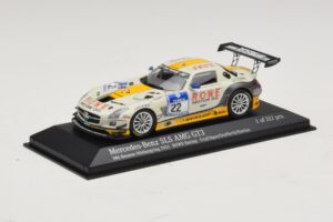 Mercedes SLS AMG GT3 #22 Rowe Racing Graf / Jager Nurburgring 24 Hours 2013 Minichamps 1:43 410133222 Metal - imaginea 2 din 4