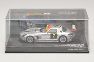 Mercedes SLS AMG GT3 #7 Black Falcon Jager / Seyffarth 24 Hours of Dubai 2011 Minichamps 1:43 437110307 Metal - imaginea 4 din 5