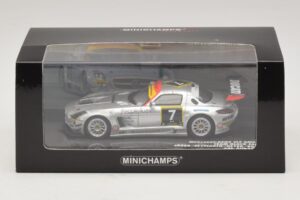 Mercedes SLS AMG GT3 #7 Black Falcon Jager / Seyffarth 24 Hours of Dubai 2011 Minichamps 1:43 437110307 Metal - imaginea 5 din 5