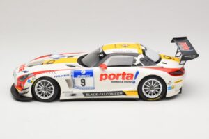 Mercedes SLS AMG GT3 #9 B. Schneider / J. Bleekemolen Black Falcon 24 Hours of Nurburgring Winner 2013 Minichamps 1:18 151133 - imaginea 3 din 6