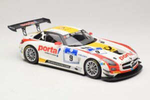 Mercedes SLS AMG GT3 #9 B. Schneider / J. Bleekemolen Black Falcon 24 Hours of Nurburgring Winner 2013 Minichamps 1:18 151133 - imaginea 4 din 6