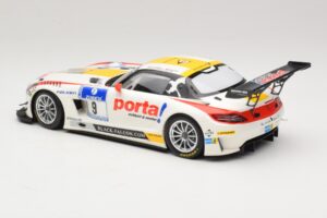 Mercedes SLS AMG GT3 #9 B. Schneider / J. Bleekemolen Black Falcon 24 Hours of Nurburgring Winner 2013 Minichamps 1:18 151133 - imaginea 5 din 6