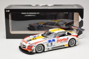 Mercedes SLS AMG GT3 #9 B. Schneider / J. Bleekemolen Black Falcon 24 Hours of Nurburgring Winner 2013 Minichamps 1:18 151133 - imaginea 6 din 6