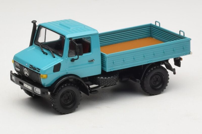 Mercedes Unimog 1300 L Camion cu Platformă Albastru Minichamps 1:43 439033020 Metal