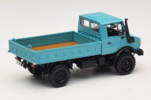 Mercedes Unimog 1300 L Camion cu Platformă Albastru Minichamps 1:43 439033020 Metal - imaginea 2 din 6