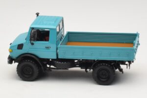 Mercedes Unimog 1300 L Camion cu Platformă Albastru Minichamps 1:43 439033020 Metal - imaginea 3 din 6