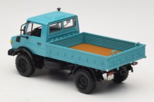Mercedes Unimog 1300 L Camion cu Platformă Albastru Minichamps 1:43 439033020 Metal - imaginea 5 din 6