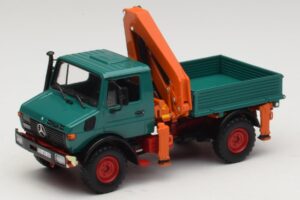 Mercedes Unimog 1300 L Basculantă cu Macara de Încărcare Minichamps 1:43 439033000 Metal