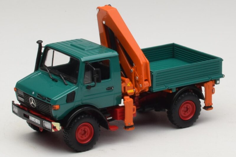 Mercedes Unimog 1300 L Basculantă cu Macara de Încărcare Minichamps 1:43 439033000 Metal