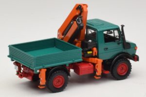 Mercedes Unimog 1300 L Basculantă cu Macara de Încărcare Minichamps 1:43 439033000 Metal - imaginea 2 din 6