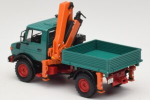 Mercedes Unimog 1300 L Basculantă cu Macara de Încărcare Minichamps 1:43 439033000 Metal - imaginea 5 din 6