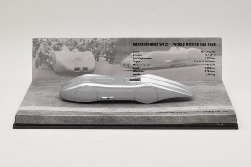 Mercedes W125 R. Caracciola World Record Car 1938 Minichamps 1:43 Mercedes W125 R. Caracciola World Record Car 1938 Minichamps 1:43 400383800 Metal