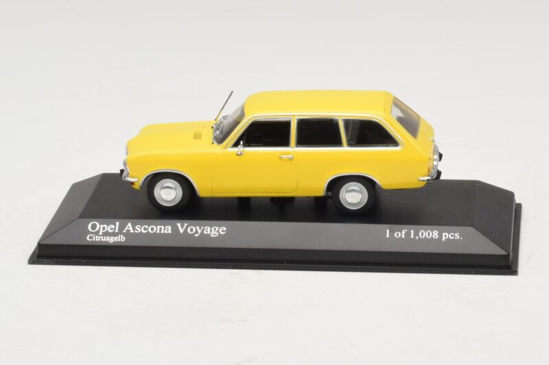 Opel Ascona A Voyage Galben Minichamps 1:43 Opel Ascona A Voyage Galben Minichamps 1:43 400045811 Metal