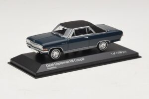 Opel Diplomat A V8 Coupe Albastru Închis Minichamps 1:43 400048021 Metal - imaginea 2 din 4