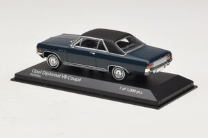 Opel Diplomat A V8 Coupe Albastru Închis Minichamps 1:43 400048021 Metal - imaginea 3 din 4