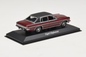 Opel Diplomat B Roșu Închis Maxichamps 1:43 940046071 Metal - imaginea 2 din 4