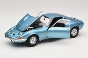 Opel GT Blue Metallic Minichamps 1:18 180049030 Metal - imaginea 2 din 8
