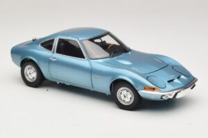 Opel GT Blue Metallic Minichamps 1:18 180049030 Metal - imaginea 6 din 8