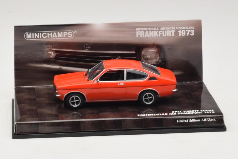 Opel Kadett C Coupé Prezentare IAA Frankfurt Roșu Minichamps 1:43 436045620 Metal