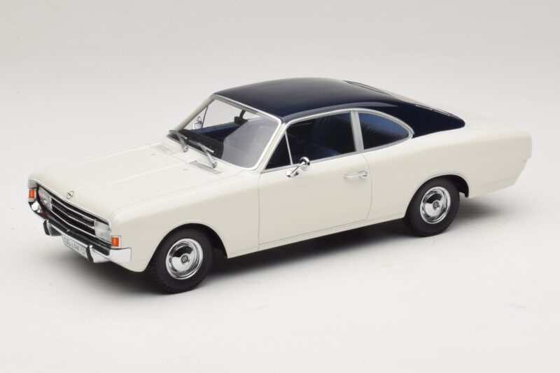 Opel Rekord C Cupe Alb Albastru Minichamps 1:18 107047021 Rășină