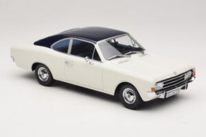 Opel Rekord C Cupe Alb Albastru Minichamps 1:18 107047021 Rășină - imaginea 4 din 6