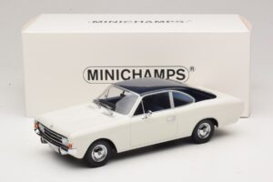 Opel Rekord C Cupe Alb Albastru Minichamps 1:18 107047021 Rășină - imaginea 6 din 6