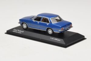 Opel Rekord D Albastru Metalizat Minichamps 1:43 400044002 Metal - imaginea 3 din 4