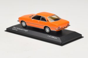 Opel Rekord D Coupe Portocaliu Minichamps 1:43 400044024 Metal - imaginea 3 din 4