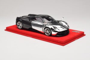 Pagani Huayra Chrome Silver Exemplar Unic BBR 1:18 P1873CM Rășină - imaginea 4 din 7