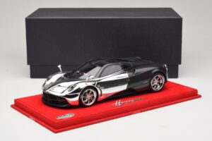 Pagani Huayra Chrome Silver Exemplar Unic BBR 1:18 P1873CM Rășină - imaginea 6 din 7