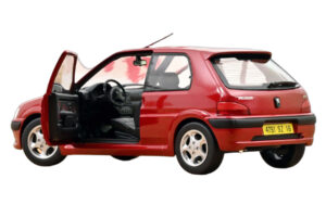 Peugeot 106 S16 Lucifer Red Norev 1:18 184921 Metal - imaginea 2 din 3