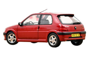 Peugeot 106 S16 Lucifer Red Norev 1:18 184921 Metal - imaginea 3 din 3