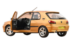 Peugeot 306 S16 Blaze Yellow Norev 1:18 184940 Metal - imaginea 2 din 3
