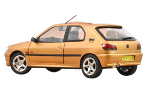 Peugeot 306 S16 Blaze Yellow Norev 1:18 184940 Metal - imaginea 3 din 3