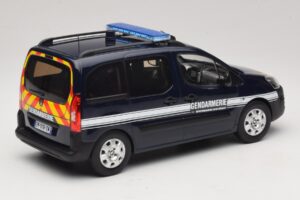 Peugeot Partner Gendarmerie Albastru Închis Norev 1:18 184890 Metal - imaginea 2 din 6