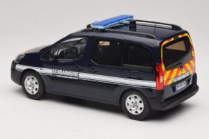 Peugeot Partner Gendarmerie Albastru Închis Norev 1:18 184890 Metal - imaginea 5 din 6