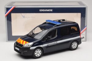 Peugeot Partner Gendarmerie Albastru Închis Norev 1:18 184890 Metal - imaginea 6 din 6