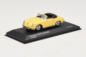 Porsche 356 B Cabriolet Galben Minichamps 1:43 400064334 Metal - imaginea 2 din 4